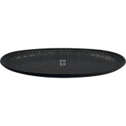 GreenGate Biscuit Bord (Serveerbord) Alice Volcano Zwart(14.5 x 23 cm)