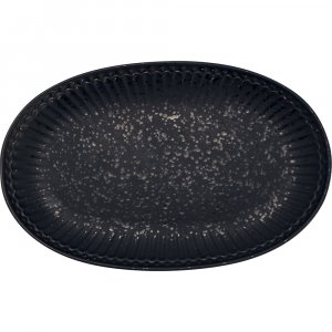 GreenGate Biscuit plate Alice Volcano Black (14.5 x 23 cm)