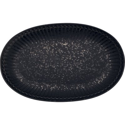 GreenGate Gebäckteller (Biscuit Plate) Alice Volcano Schwarz(14.5 x 23 cm)