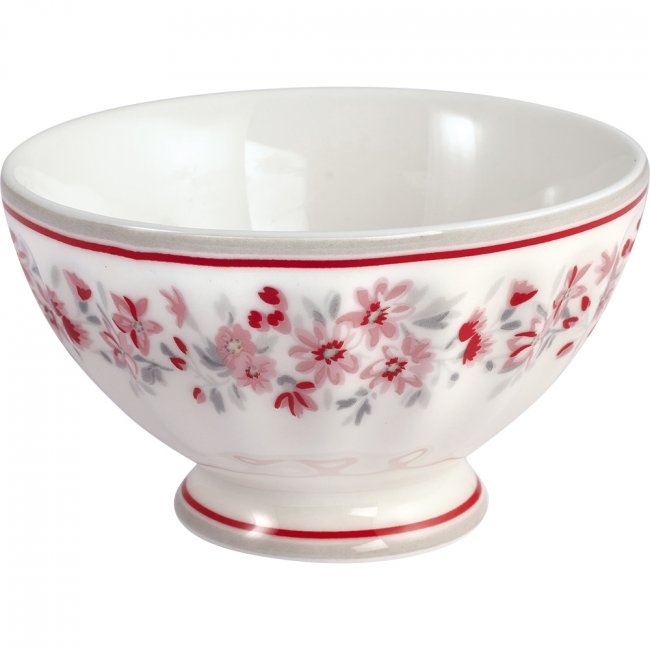 GreenGate Schale (French Bowl) medium Emberly Weiß (180 ml) - zum Schließen ins Bild klicken