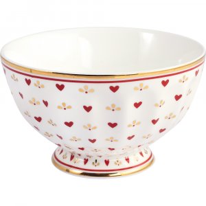 GreenGate French bowl medium Layla petit white (180 ml)