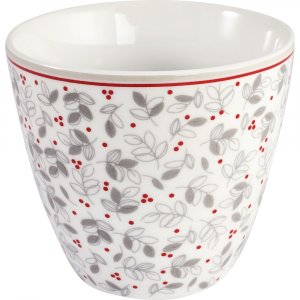 GreenGate Latte Cup (Becher) Adley Weiß 350 ml - Ø 10 cm