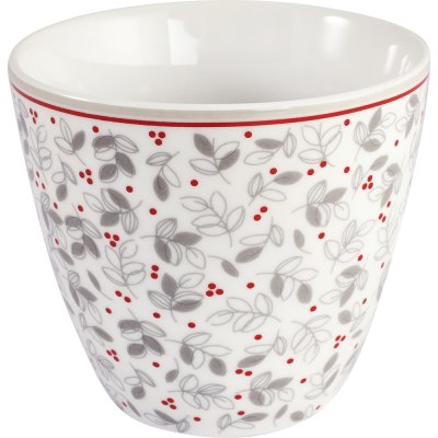 GreenGate Beker (Latte Cup) Adley wit 350 ml - Ø 10 cm