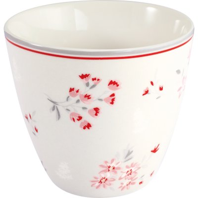 GreenGate Beker (Latte Cup) Emberly licht grijs 350 ml - Ø 10 cm