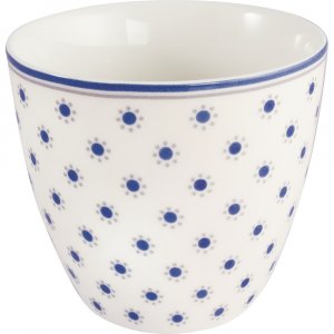 GreenGate Latte cup Harriet white 350 ml - Ø 10 cm