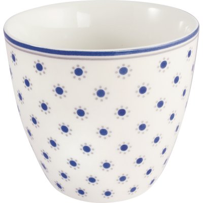 GreenGate Latte Cup (Becher) Harriet Weiß 350 ml - Ø 10 cm