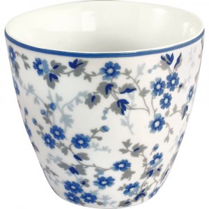 GreenGate Latte Cup (Becher) Monica dusty blue 350 ml - Ø 10 cm