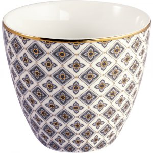 GreenGate Beker (Latte Cup) Velma gold 350 ml - Ø 10 cm