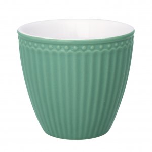 GreenGate Espressokopje (mini latte cup) Alice Dusty groen - 125ml