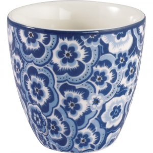 GreenGate Espressokopje (Mini Latte Cup)) Selma blauw 130 ml - Ø 7 cm