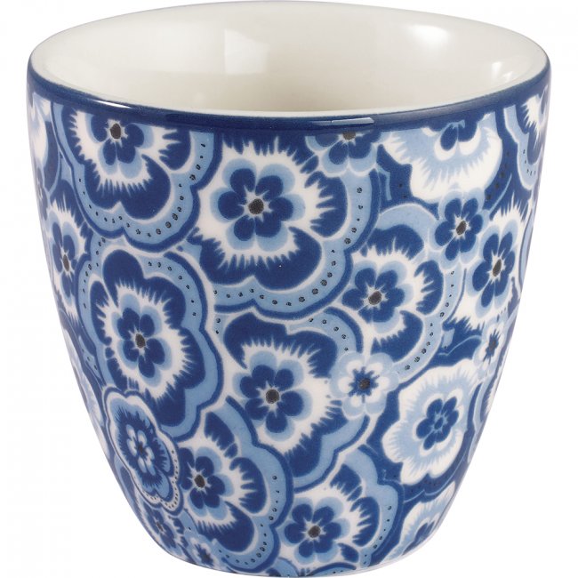 GreenGate Espressokopje (Mini Latte Cup)) Selma blauw 130 ml - Ø 7 cm - Klik op de afbeelding om het venster te sluiten