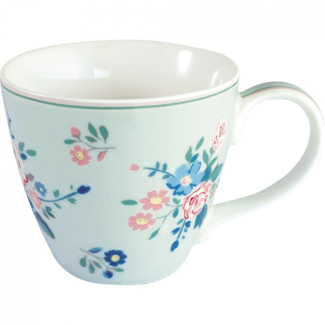 GreenGate Koffiemok Inge-Marie mint 350 ml - Ø 10 cm - Klik op de afbeelding om het venster te sluiten