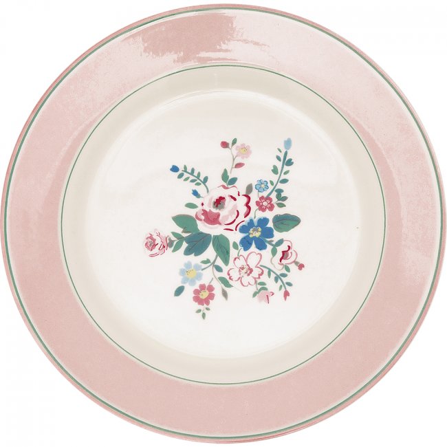 GreenGate Plate Inge-Marie pale pink Ø 20.2 cm - Click Image to Close