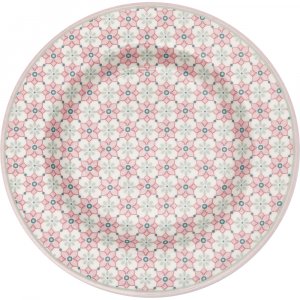 GreenGate (small) plate Gwen pale pink Ø 15 cm