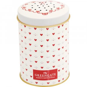 GreenGate Aufbewahrungsdose (Sugar Shaker) Layla petit Weiß (300 ml)