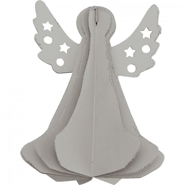 GreenGate Xmas Angel grey foldable - Click Image to Close