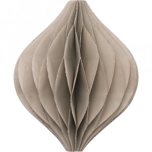 GreenGate Xmas Honeycomb grey foldable (H 12 cm)