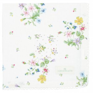 GreenGate Cotton Napkin with lace Fiola white (40 x 40 cm)