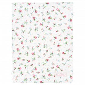 GreenGate Tischdecke (Tablecloth) Alma petit white (100 x 100 cm)