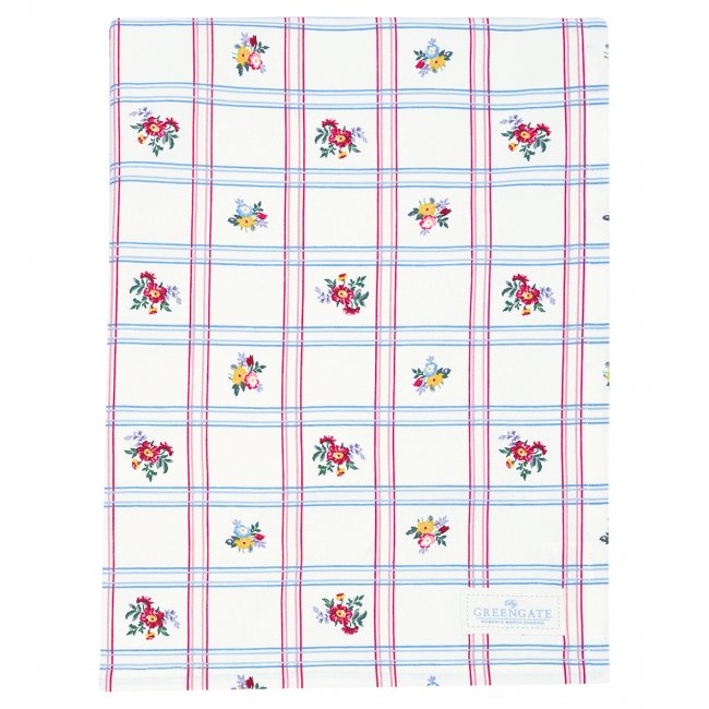GreenGate Tafelkleed Gaby wit (150 x 150 cm) - Klik op de afbeelding om het venster te sluiten