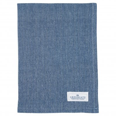 GreenGate Tea towel Alicia dark blue (50 x 70 cm)