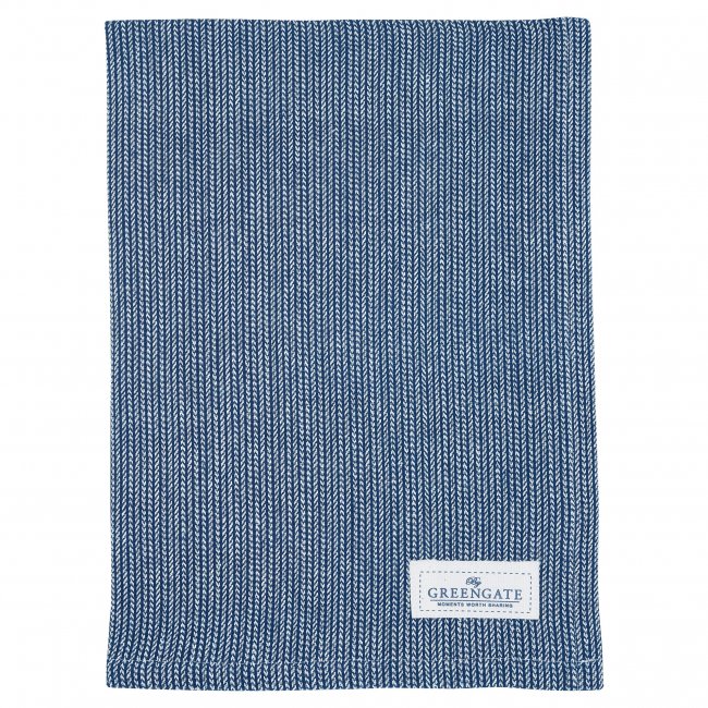 GreenGate Geschirrtuch (Tea towel) Alicia dark blue (50 x 70 cm) - zum Schließen ins Bild klicken