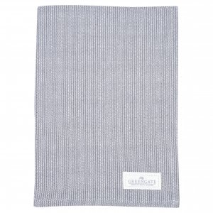 GreenGate Geschirrtuch (Tea towel) Alicia pale grey (50 x 70 cm)