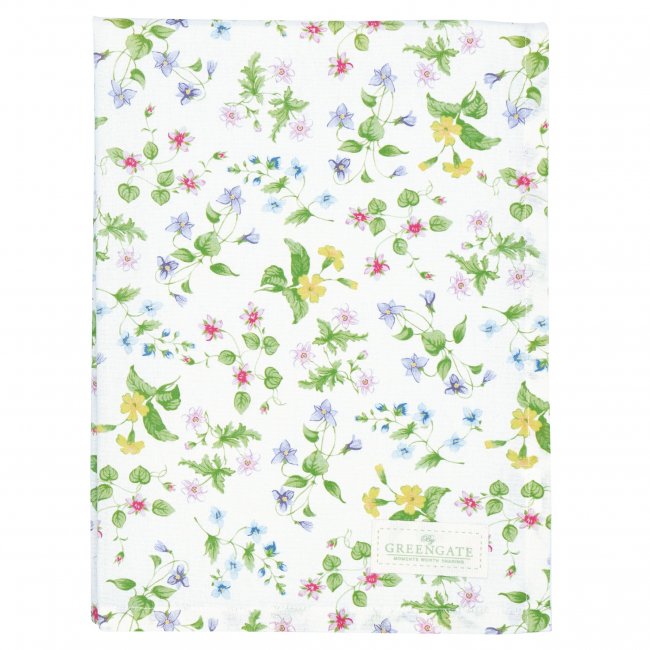 GreenGate Tea towel Karolina white (50 x 70 cm) - Click Image to Close
