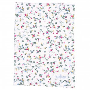 GreenGate Tea towel Leona white (50 x 70 cm)