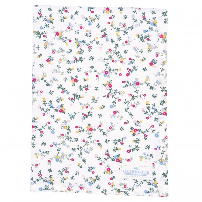 GreenGate Geschirrtuch (Tea towel) Leona white (50 x 70 cm) - zum Schließen ins Bild klicken