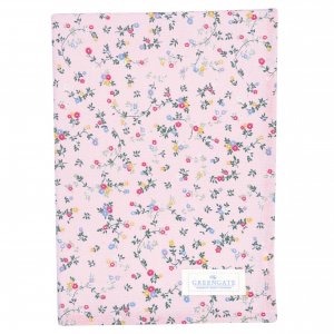 GreenGate Tea towel Leona pale pink (50 x 70 cm)