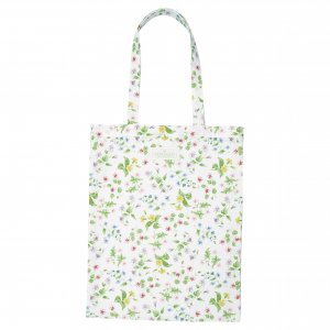 GreenGate Shopper Tasche (Shopping Bag) Baumwolle Karolina white (45x34 cm)