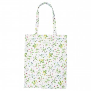 GreenGate Katoenen tas Karolina wit (45x34 cm)