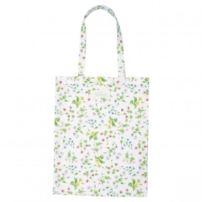 GreenGate Katoenen tas Karolina wit (45x34 cm) - Klik op de afbeelding om het venster te sluiten