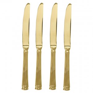 GreenGate Dessert Knife gold (set of 4 pcs) - L19cm