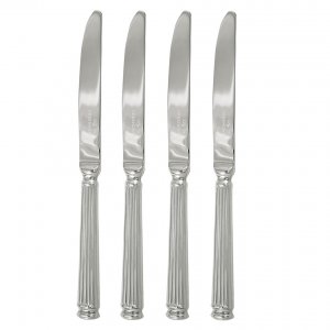 GreenGate Dessert Knife silver (set of 4 pcs) - L19cm