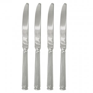 GreenGate Dessert Mes zilver (set van 4 stuks) - L 19cm