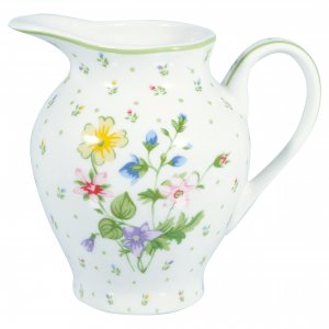 GreenGate Milchkännchen (Creamer) Rund Fiola white (350ml)