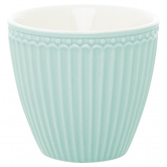 GreenGate Latte cup (Beker) Alice cool mint 9x10 cm (350 ml) - Klik op de afbeelding om het venster te sluiten
