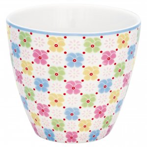 GreenGate Latte cup Edie white 9x10 cm (350 ml)