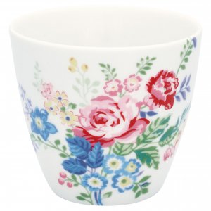 GreenGate Latte cup (Becher) Elina white 9x10 cm (350 ml)