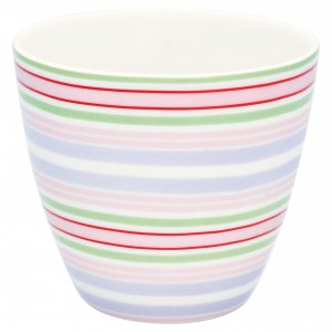 GreenGate Latte cup Evelina white 9x10 cm (350 ml)