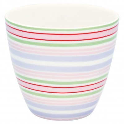 GreenGate Latte cup (Becher) Evelina white 9x10 cm (350 ml)