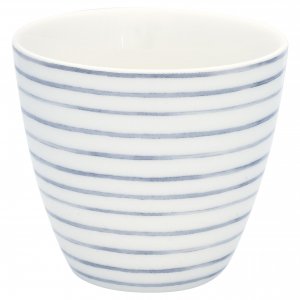 GreenGate Latte cup (Beker) Gritt wit 9x10 cm (350 ml)