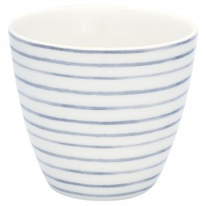 GreenGate Latte cup Gritt white 9x10 cm (350 ml)