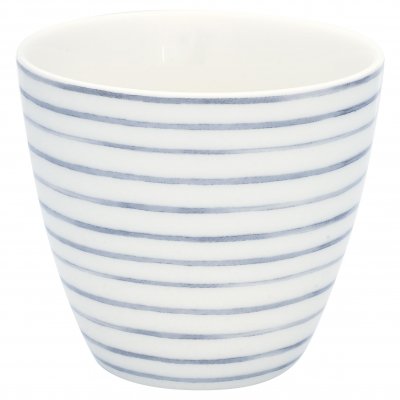 GreenGate Latte cup (Beker) Gritt wit 9x10 cm (350 ml)