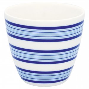 GreenGate Latte cup (Beker) Helen blauw 9x10 cm (350 ml)