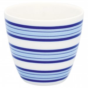 GreenGate Latte cup Helen blue 9x10 cm (350 ml)