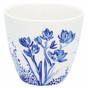 GreenGate Latte cup Kristel blue 9x10 cm (350 ml)