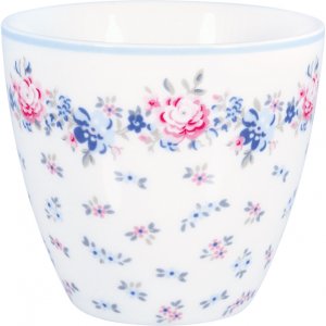 GreenGate Latte cup Laura petit white 9x10 cm (350 ml)